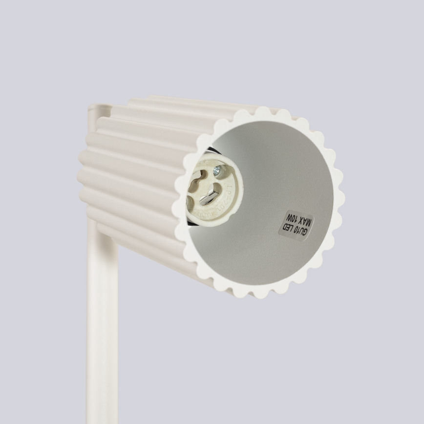 Stolná lampa KARBON 1xGU10/10W/230V krémová
