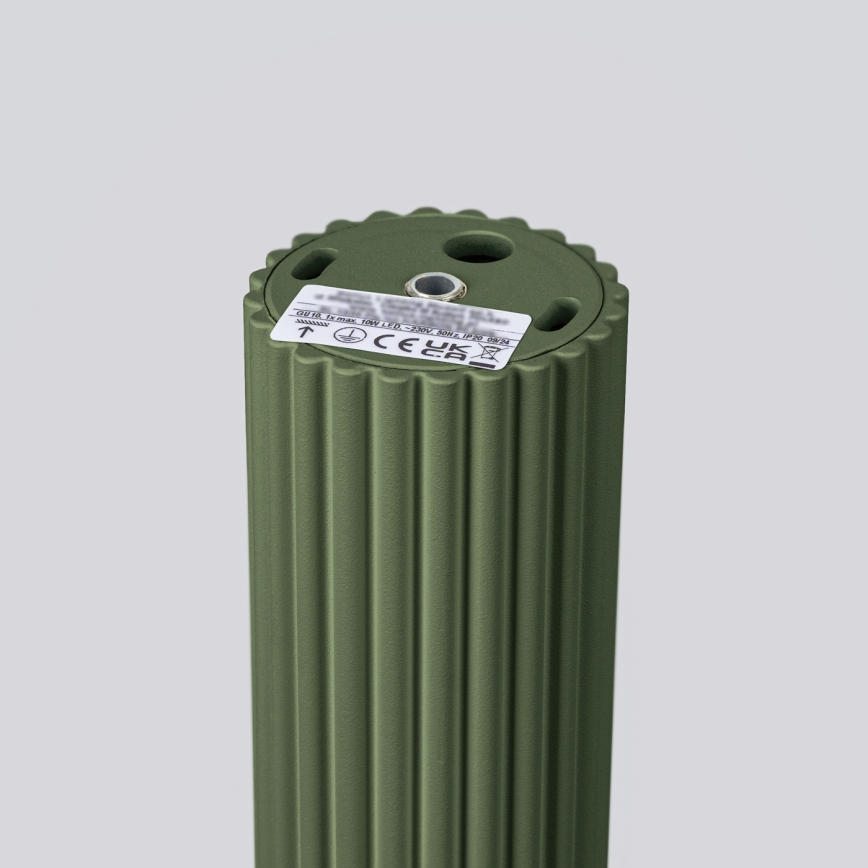 Bodové svietidlo KARBON 1xGU10/10W/230V 10 cm zelená