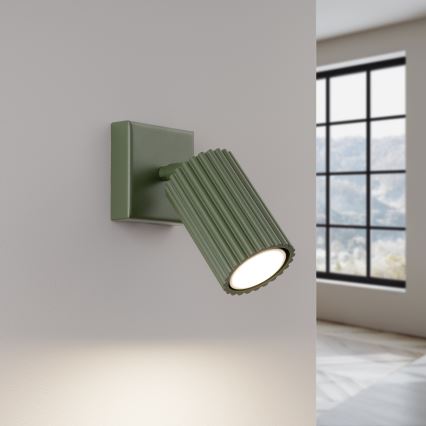 Nástenné bodové svietidlo KARBON 1xGU10/10W/230V zelená