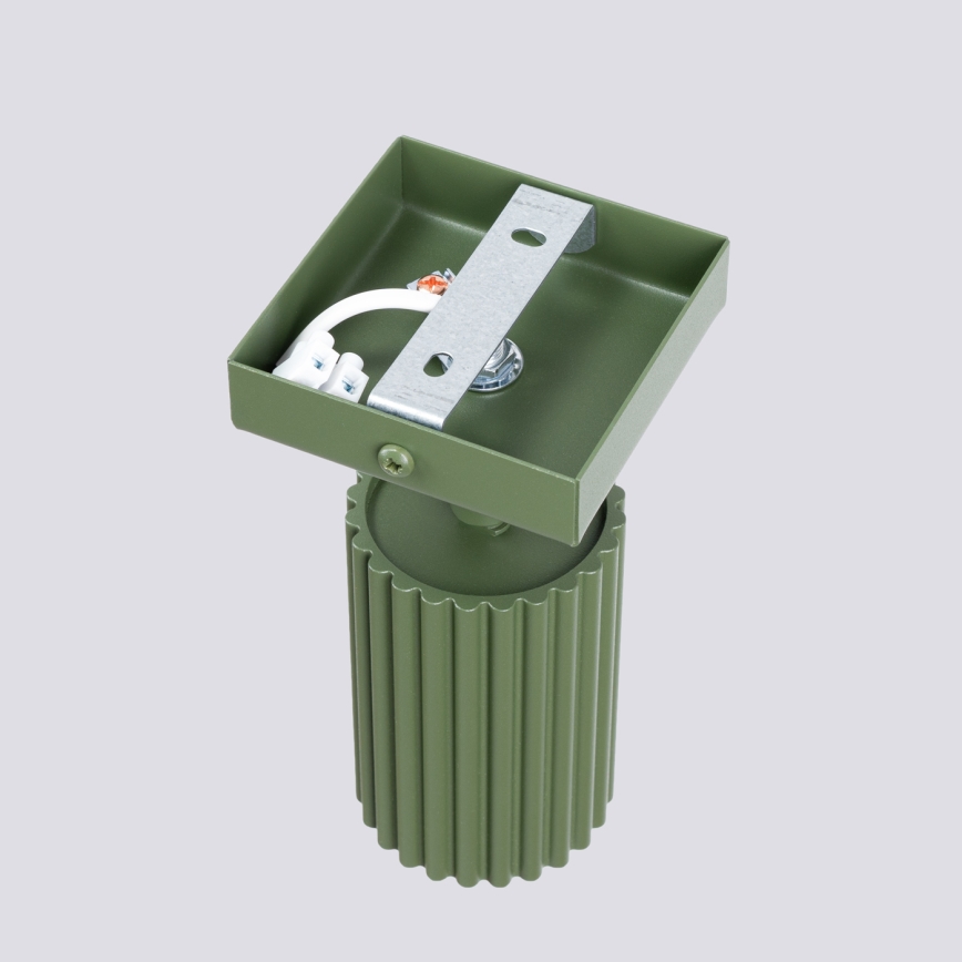 Nástenné bodové svietidlo KARBON 1xGU10/10W/230V zelená