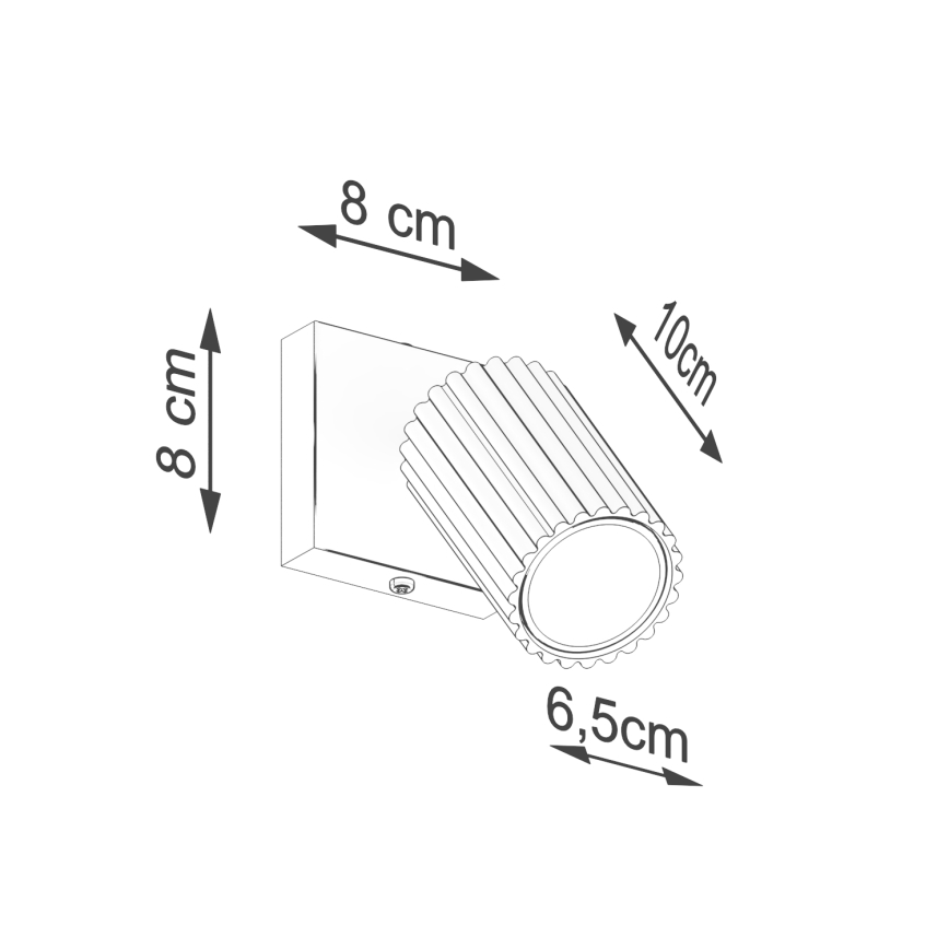 Nástenné bodové svietidlo KARBON 1xGU10/10W/230V zelená