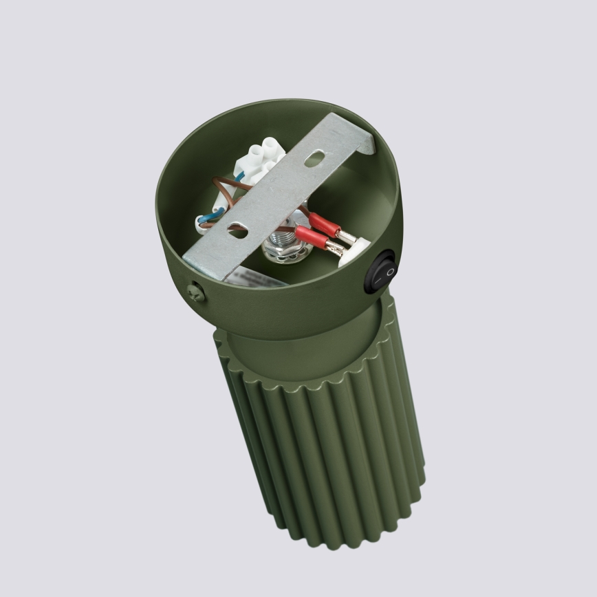 Nástenné bodové svietidlo KARBON 1xGU10/10W/230V zelená