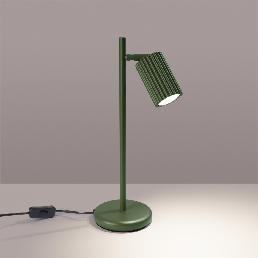 Stolná lampa KARBON 1xGU10/10W/230V zelená