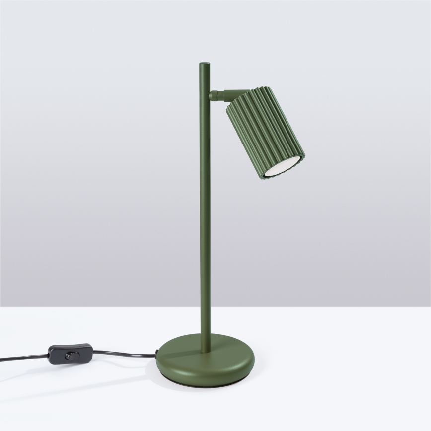 Stolná lampa KARBON 1xGU10/10W/230V zelená