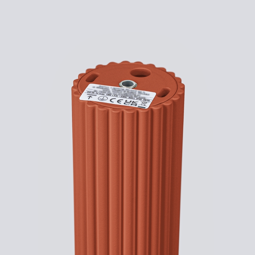Bodové svietidlo KARBON 1xGU10/10W/230V 10 cm červená