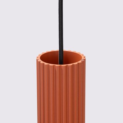 Luster na lanku KARBON 1xGU10/10W/230V červená