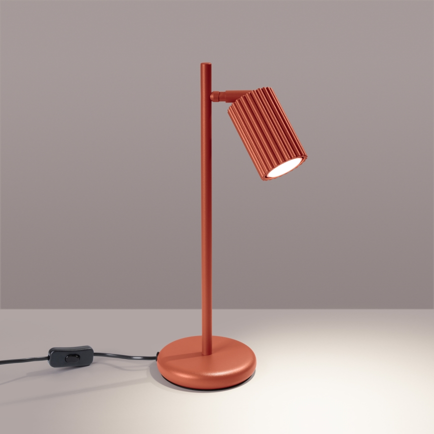 Stolná lampa KARBON 1xGU10/10W/230V červená