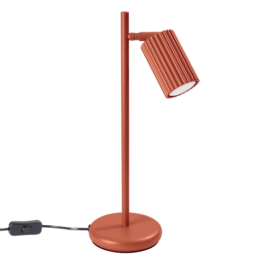 Stolná lampa KARBON 1xGU10/10W/230V červená