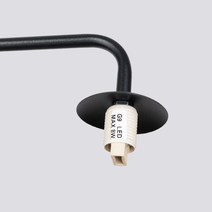 Nástenná lampa ASTRAL 1xG9/8W/230V čierna