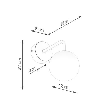 Nástenná lampa ASTRAL 1xG9/8W/230V čierna