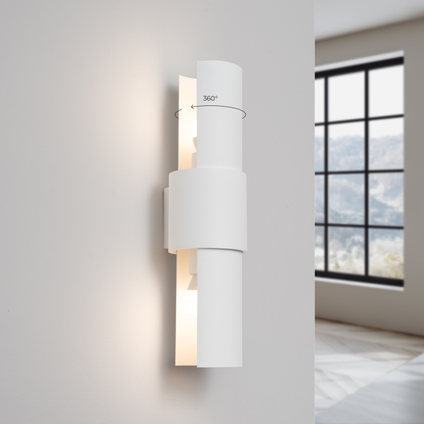 Nástenné svietidlo FLASH 2xE27/15W/230V biela