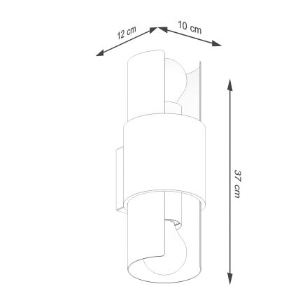 Nástenné svietidlo FLASH 2xE27/15W/230V biela