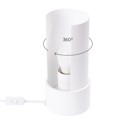 Stolná lampa FLASH 1xE27/15W/230V biela