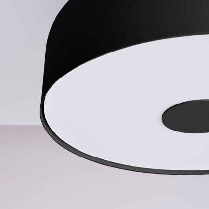 Stropné svietidlo OMIQ 4xE27/15W/230V pr. 30 cm čierna