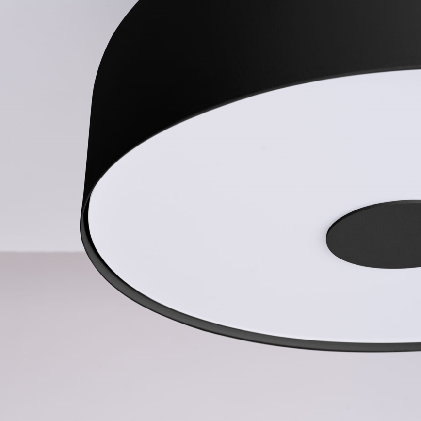 Stropné svietidlo OMIQ 4xE27/15W/230V pr. 30 cm čierna