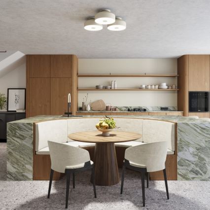 Stropné svietidlo OMIQ 4xE27/15W/230V pr. 30 cm krémové