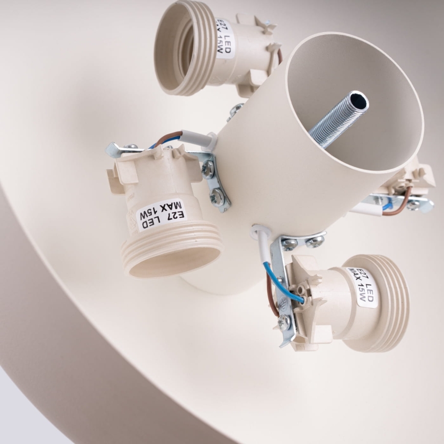 Stropné svietidlo OMIQ 4xE27/15W/230V pr. 30 cm krémové