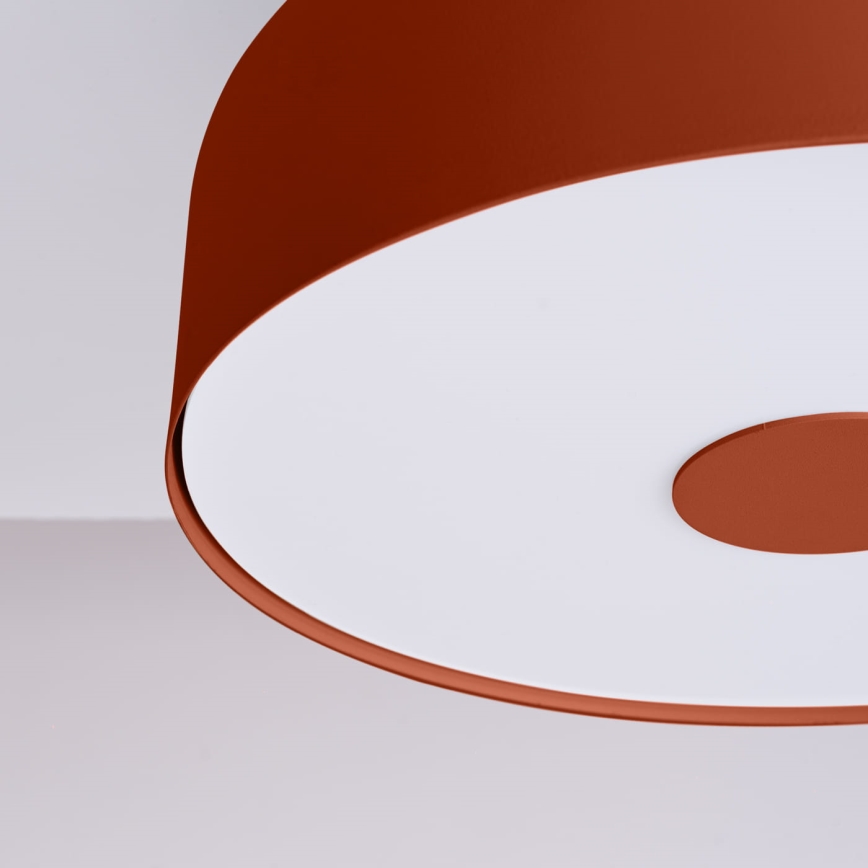 Stropné svietidlo OMIQ 4xE27/15W/230V priemer 30 cm červené