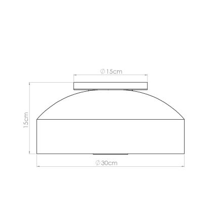 Stropné svietidlo OMIQ 4xE27/15W/230V priemer 30 cm červené