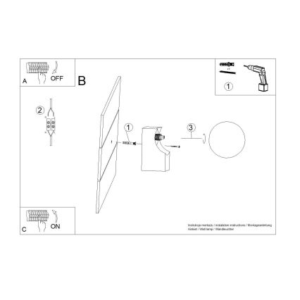 Nástenné svietidlo BULBO 1xG9/8W/230V buk/biela