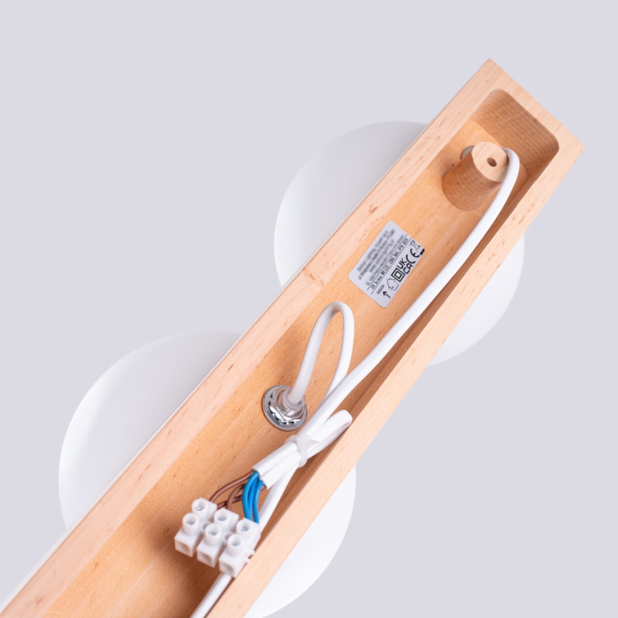Stropné svietidlo BULBO 3xG9/8W/230V buk/biela
