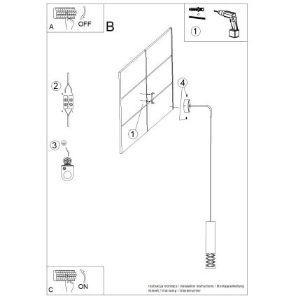 Nástenná lampa LAMI 1xGU10/10W/230V biela