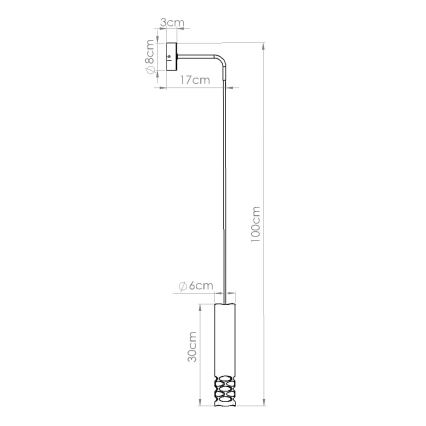 Nástenná lampa LIRO 1xGU10/10W/230V biela