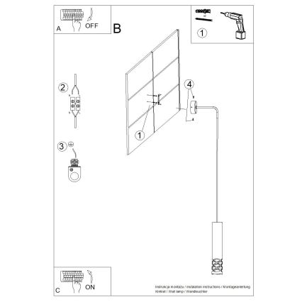 Nástenná lampa LIRO 1xGU10/10W/230V biela