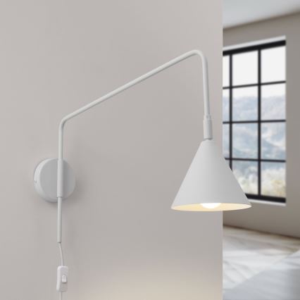 Nástenná lampa NOX 1xE14/10W/230V biela