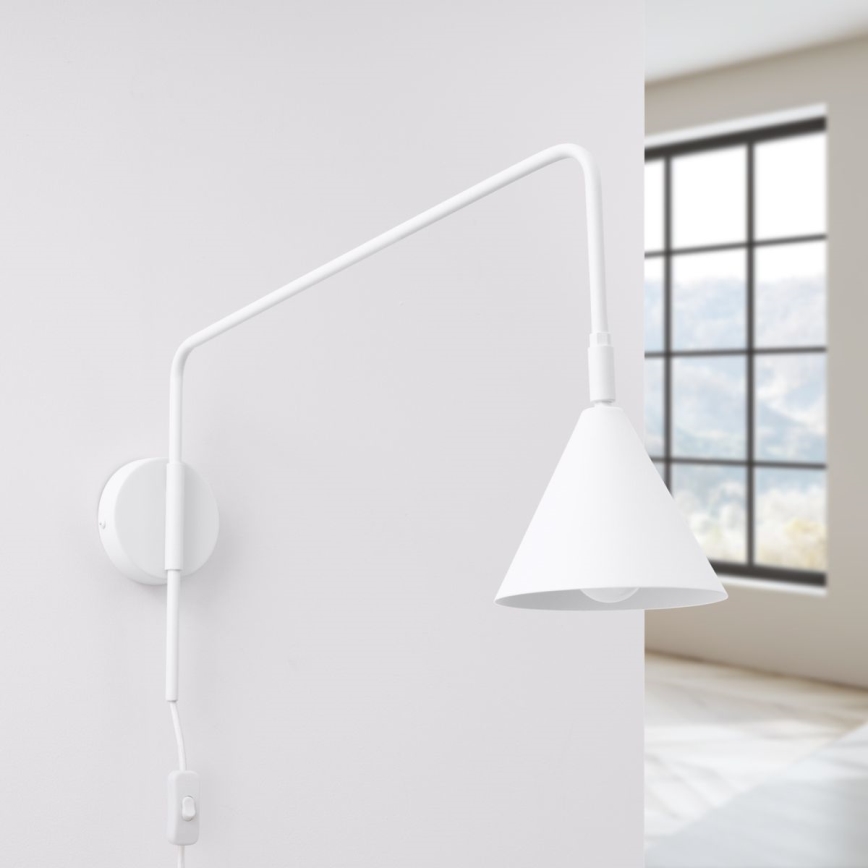Nástenná lampa NOX 1xE14/10W/230V biela