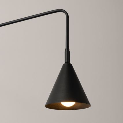 Nástenná lampa NOX 1xE14/10W/230V čierna