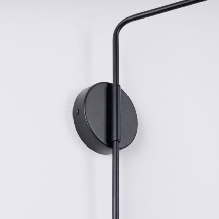 Nástenná lampa NOX 1xE14/10W/230V čierna