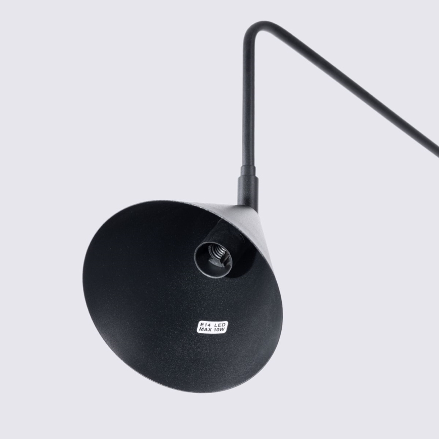 Nástenná lampa NOX 1xE14/10W/230V čierna