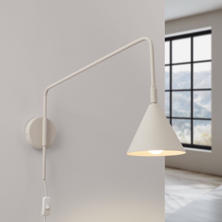 Nástenná lampa NOX 1xE14/10W/230V krémová
