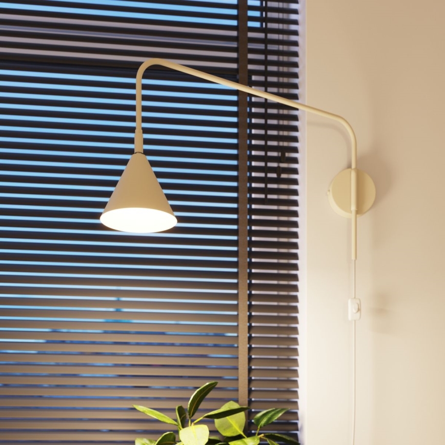 Nástenná lampa NOX 1xE14/10W/230V krémová