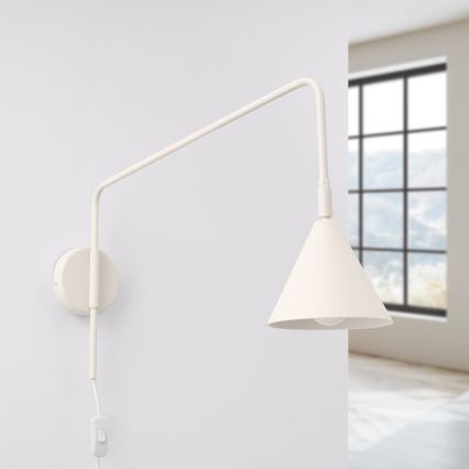 Nástenná lampa NOX 1xE14/10W/230V krémová