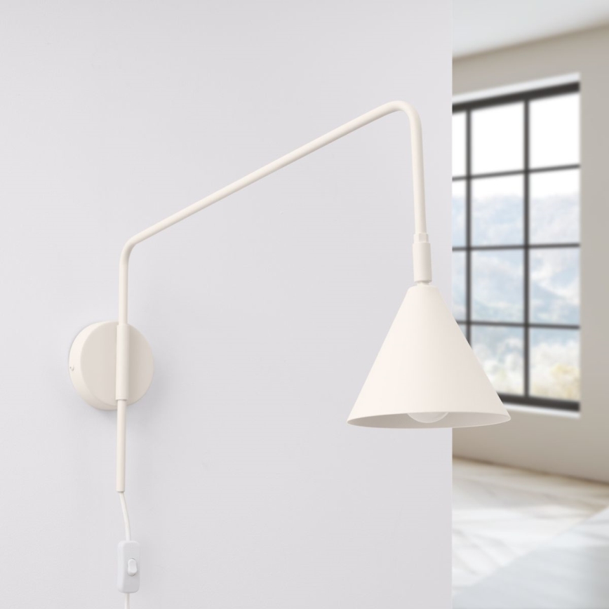 Nástenná lampa NOX 1xE14/10W/230V krémová