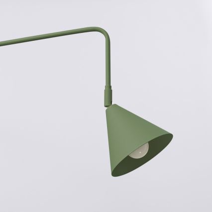 Nástenná lampa NOX 1xE14/10W/230V zelená