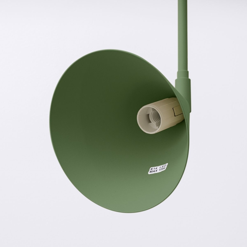 Nástenná lampa NOX 1xE14/10W/230V zelená