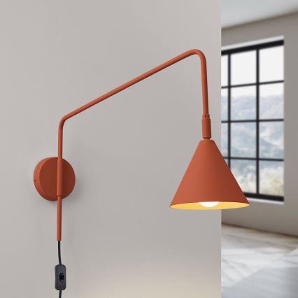 Nástenná lampa NOX 1xE14/10W/230V oranžová