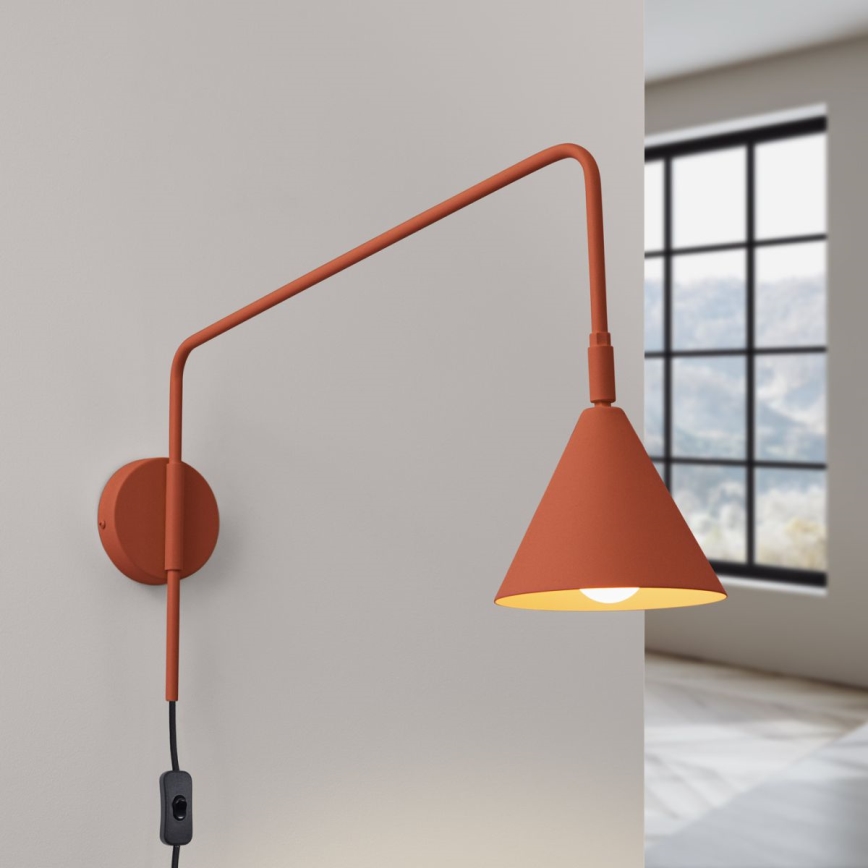 Nástenná lampa NOX 1xE14/10W/230V oranžová