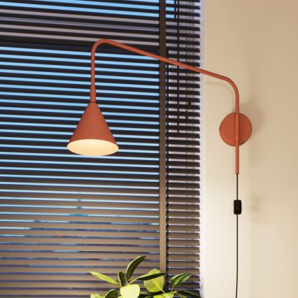 Nástenná lampa NOX 1xE14/10W/230V oranžová
