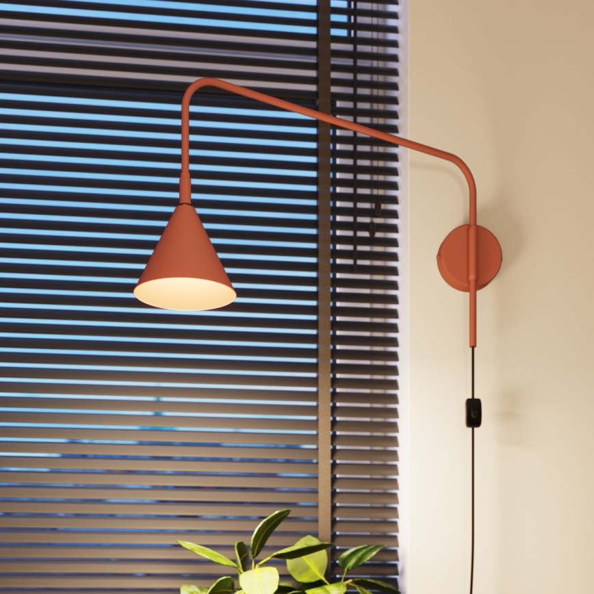 Nástenná lampa NOX 1xE14/10W/230V oranžová