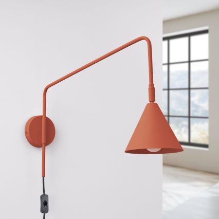 Nástenná lampa NOX 1xE14/10W/230V oranžová
