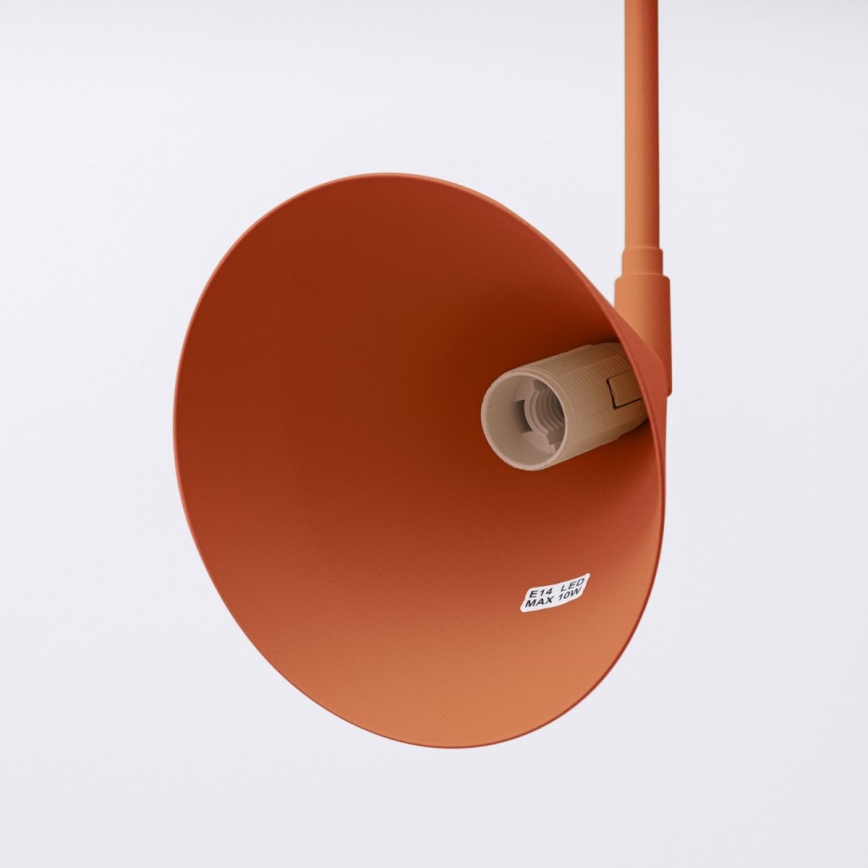 Nástenná lampa NOX 1xE14/10W/230V oranžová