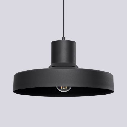 Luster na lanku BILO 1xE27/15W/230V pr. 35 cm čierna
