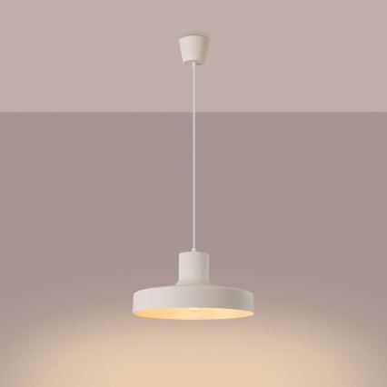 Luster na lanku BILO 1xE27/15W/230V pr. 35 cm krémová