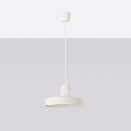 Luster na lanku BILO 1xE27/15W/230V pr. 35 cm krémová