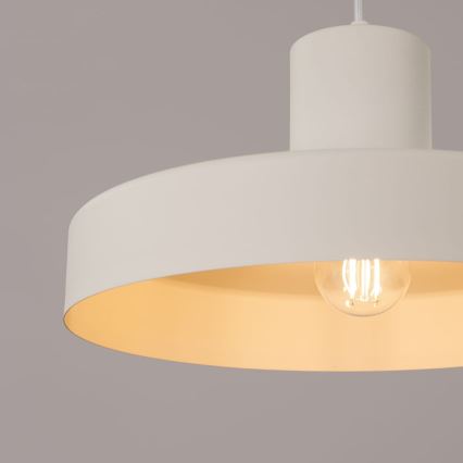 Luster na lanku BILO 1xE27/15W/230V pr. 35 cm krémová