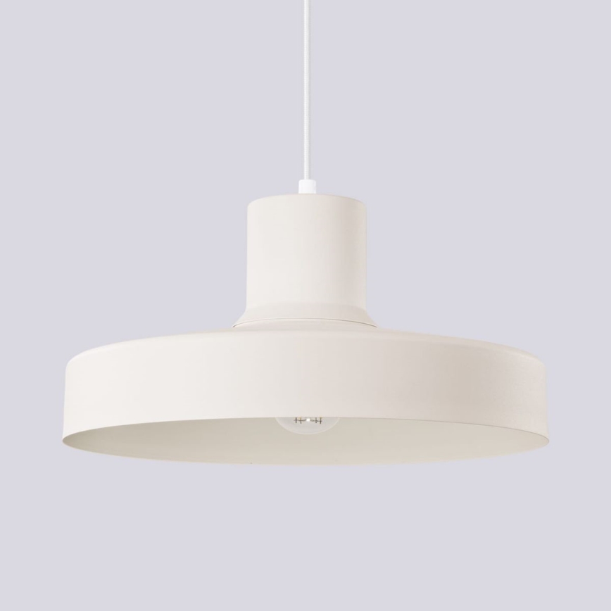Luster na lanku BILO 1xE27/15W/230V pr. 35 cm krémová